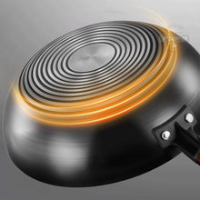 Load image into Gallery viewer, Chinese Traditional Handmade Iron Wok Non-stick Pan Non-coating Gas and Induction Cooker Cookware Kitchen pot pans