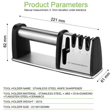 Load image into Gallery viewer, XITUO Kitchen Knife Sharpener 4 Stages 4 in 1 Diamond Coated& Fine Ceramic Rod Knife Shears and Scissors Sharpening System Tools