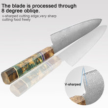 Load image into Gallery viewer, XITUO Kitchen Chef Knife 67 Layers Damascus Steel Kitchen knives Super sharp Japanese Santoku Knife Octagonal Stable Wood Handle