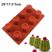 Load image into Gallery viewer, 6 Flower Silicone Cake Mold Handmake DIY Bread Mould Silicone Moulds For Cake Mooncake Mold Cake Tools