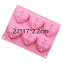 Load image into Gallery viewer, 6 Flower Silicone Cake Mold Handmake DIY Bread Mould Silicone Moulds For Cake Mooncake Mold Cake Tools