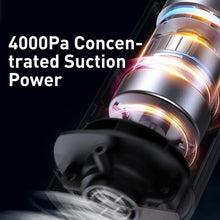 Load image into Gallery viewer, Baseus A1 Car Vacuum Cleaner 4000Pa Wireless Vacuum For Car Home Cleaning Portable Handheld Auto Vacuum Cleaner