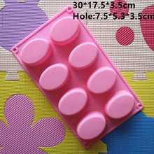 Load image into Gallery viewer, 6 Flower Silicone Cake Mold Handmake DIY Bread Mould Silicone Moulds For Cake Mooncake Mold Cake Tools