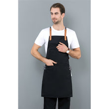 Load image into Gallery viewer, Long Apron Denim Restaurant Hotel Waist Chef Apron Bar Pub Kitchen Waiter Waitress Cook Apron Universal Cooking Hat Caps 56-58cm