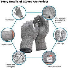 Load image into Gallery viewer, HPPE Level 5 Safety Anti Cut Gloves High-strength Industry Kitchen Gardening Anti-Scratch Anti-cut Glass Cutting Multi-Purpose