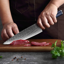 Load image into Gallery viewer, XITUO Chef Knife Damascus Steel 8-inch VG 10 Sharp Gyutou Utility Slicer Cleaver Knife Resin Honeycomb Handle Kitchen Knives New