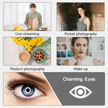 Load image into Gallery viewer, 10" 26cm LED Selfie Ring Light Photography Video Light RingLight Phone Stand Tripod Fill Light Dimmable Lamp Trepied Streaming