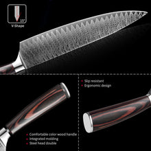 Load image into Gallery viewer, XITUO 8" Professional Chef Knife Japanese Stainless Steel Santoku Kitchen Damascus Laser pattern Vegetable slice meat cleaver CN