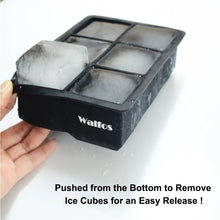 Load image into Gallery viewer, WALFOS Large Size 6 Cell Ice Ball Mold Silicone Ice Cube Trays Whiskey Ice Ball Maker 6 Silicone Molds Maker For Party Bar