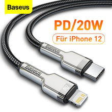 Load image into Gallery viewer, Baseus PD 20W USB Type C Cable for iPhone 12 11 Pro Max X Xr Xs 18W Fast Charging Charger USBC Cable for iPad Type-C Data Cord
