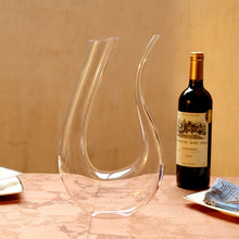 Load image into Gallery viewer, 1100ml Crystal U-shaped Multiple Styles Wine Decanter Gift Box Harp Swan Decanter Creative Wine Separator Bar Supplies