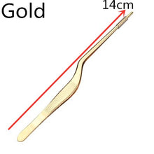 Load image into Gallery viewer, 14/16/20/23/26/30cm Kitchen Cooking Medical Tweezers Stainless Steel Kitchen Seafood & bar Tweezer Food Tongs Tool Bar Accessory