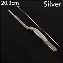 Load image into Gallery viewer, 14/16/20/23/26/30cm Kitchen Cooking Medical Tweezers Stainless Steel Kitchen Seafood & bar Tweezer Food Tongs Tool Bar Accessory