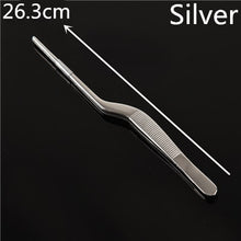 Load image into Gallery viewer, 14/16/20/23/26/30cm Kitchen Cooking Medical Tweezers Stainless Steel Kitchen Seafood & bar Tweezer Food Tongs Tool Bar Accessory