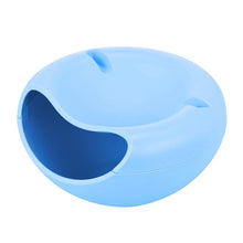 Load image into Gallery viewer, Lazy Snack Bowl Plastic Double-Layer Snack Storage Box Bowl Fruit Bowl And Mobile Phone Bracket