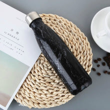 Load image into Gallery viewer, Water Bottle Stainless Steel Sports Vacuum Insulated Thermal Outdoor Cold Hot Cup Creative Mug Marble Bottle Cover 500/350ML