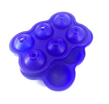 Load image into Gallery viewer, 5 Colors 6 Holes 4.5cm Diameter Food Grade Soft Silicone Eco-Friendly Useful Homemade Ice Cube Tray Ball Maker Mold