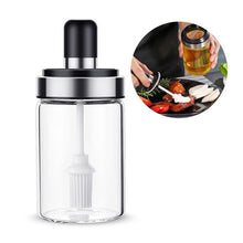 Load image into Gallery viewer, Stainless Steel Glass Seasoning Bottle Salt Storage Box Spice Jar with Spoon Kitchen Supplies For Salt Sugar Pepper Powder