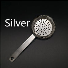 Load image into Gallery viewer, Julep Bar Cocktail Strainer 304 Stainless Steel Copper Plated Gold Plated Black Bar Tool