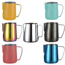 Load image into Gallery viewer, 350 600ml Frothing jug Espresso Coffee Pitcher Barista Craft Latte Milk Frothing Jug Stainless Steel Colorful Pitcher Mug #6