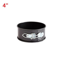 Load image into Gallery viewer, Black Carbon Steel Cakes Molds Non-Stick Metal Bake Mould Round Cake Baking Pan Removable Bottom Bakeware Cake Supplies