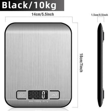 Load image into Gallery viewer, Digital Kitchen Scale, LCD Display 1g/0.1oz Precise Stainless Steel Food Scale for Cooking Baking weighing Scales Electronic