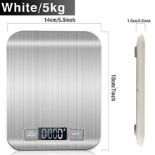Load image into Gallery viewer, Digital Kitchen Scale, LCD Display 1g/0.1oz Precise Stainless Steel Food Scale for Cooking Baking weighing Scales Electronic