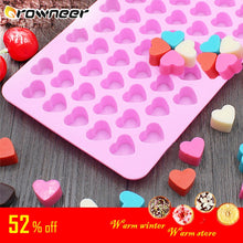 Load image into Gallery viewer, Mini Heart Mold Silicone Ice Cube Tray DIY Chocolate Fondant Mould 3D Pastry Jelly Cookies Baking Cake Decoration Tools 5 Colors