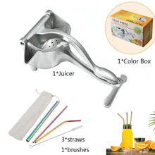 Load image into Gallery viewer, Manual Juice Squeezer Aluminum Alloy Hand Pressure Juicer Pomegranate Orange Lemon Sugar Cane Juice Kitchen Fruit Tool