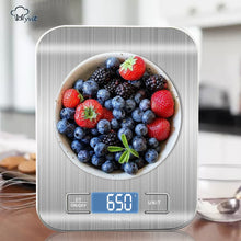 Load image into Gallery viewer, Digital Kitchen Scale, LCD Display 1g/0.1oz Precise Stainless Steel Food Scale for Cooking Baking weighing Scales Electronic