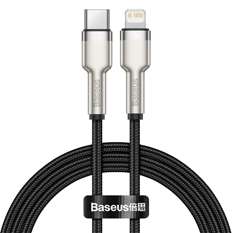 Baseus PD 20W USB Type C Cable for iPhone 12 11 Pro Max X Xr Xs 18W Fast Charging Charger USBC Cable for iPad Type-C Data Cord