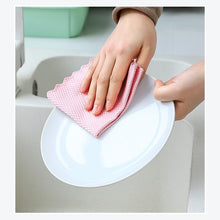 Load image into Gallery viewer, No Trace Glass Cleaning Towel Absorbent Dish Cloth for Tableware Kitchen Rag Towel for Kitchen Household Cleaning Tool
