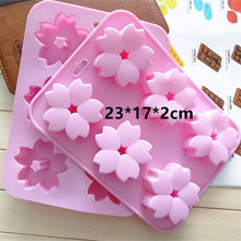 Load image into Gallery viewer, 6 Flower Silicone Cake Mold Handmake DIY Bread Mould Silicone Moulds For Cake Mooncake Mold Cake Tools
