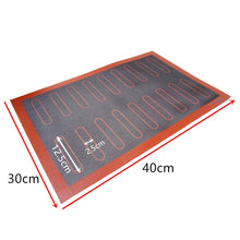 Load image into Gallery viewer, Aomily Silicone 30x40cm Double Sided Printing Baking Mat Non Stick Pastry Oven Cake Baking Perforated  Sheet Liner Pastry Mat
