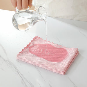 No Trace Glass Cleaning Towel Absorbent Dish Cloth for Tableware Kitchen Rag Towel for Kitchen Household Cleaning Tool