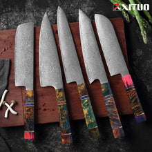 Load image into Gallery viewer, XITUO Kitchen Chef Knife 67 Layers Damascus Steel Kitchen knives Super sharp Japanese Santoku Knife Octagonal Stable Wood Handle
