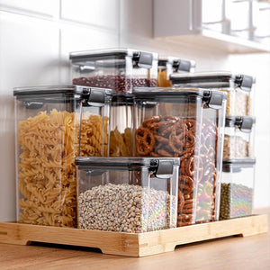 Food Storage Containers Kitchen Storage Organization Kitchen Storage Box Jars Ducts Storage for Kitchen PET Food Storage Box Lid