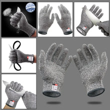 Load image into Gallery viewer, HPPE Level 5 Safety Anti Cut Gloves High-strength Industry Kitchen Gardening Anti-Scratch Anti-cut Glass Cutting Multi-Purpose
