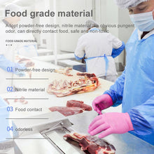 Load image into Gallery viewer, 100pcs Black Nitrile Gloves 7mil Kitchen Disposable Synthetic Latex Powder free

