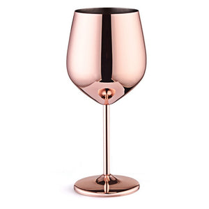 500ml Stainless Steel Silver Rose Gold Red Wine Glass Goblets Bar Party Goblets Juice Drink Champagne Cup Barware Kitchen Tools