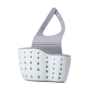 Sink Shelf Soap Sponge Drain Rack Silicone Storage Basket Bag Faucet Holder Adjustable Bathroom Holder Sink Kitchen Accessorie