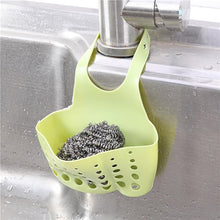 Load image into Gallery viewer, Sink Shelf Soap Sponge Drain Rack Silicone Storage Basket Bag Faucet Holder Adjustable Bathroom Holder Sink Kitchen Accessorie
