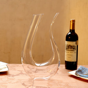1100ml Crystal U-shaped Multiple Styles Wine Decanter Gift Box Harp Swan Decanter Creative Wine Separator Bar Supplies