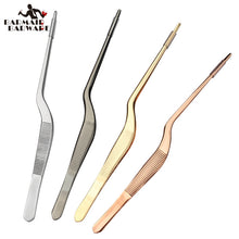 Load image into Gallery viewer, 14/16/20/23/26/30cm Kitchen Cooking Medical Tweezers Stainless Steel Kitchen Seafood &amp; bar Tweezer Food Tongs Tool Bar Accessory
