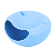 Load image into Gallery viewer, Lazy Snack Bowl Plastic Double-Layer Snack Storage Box Bowl Fruit Bowl And Mobile Phone Bracket
