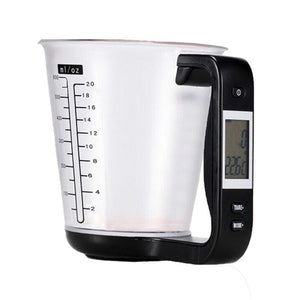 New Kitchen Measuring Cup Digital Electronic Scale With LCD Display Multifunctional Temperature Liquid Measurement Cups