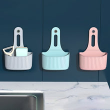 Load image into Gallery viewer, Sink Shelf Soap Sponge Drain Rack Silicone Storage Basket Bag Faucet Holder Adjustable Bathroom Holder Sink Kitchen Accessorie
