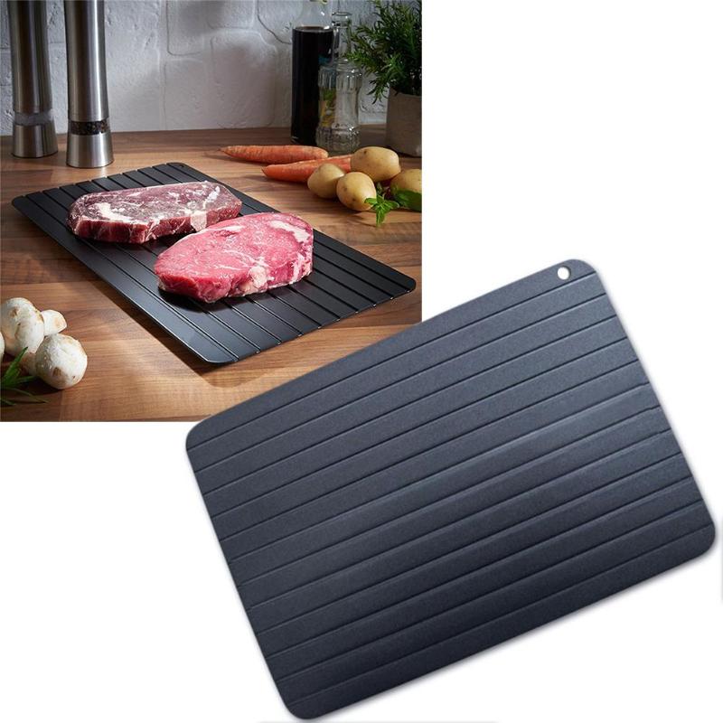 1pc Fast Defrost Tray Fast Thaw Frozen Meat Fish Sea Food Quick Defrosting Plate