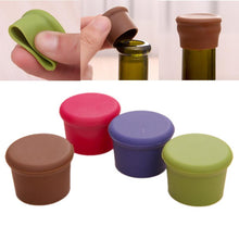 Load image into Gallery viewer, 10 Pcs Reusable Wine Beer Cover Bottle Cap Silicone Stopper Beverage For Home Bar Stopper Cover Barware
