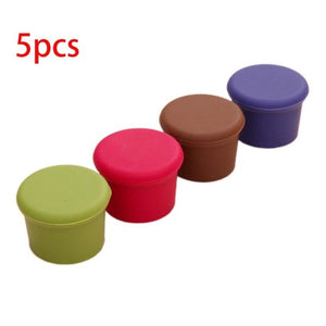 10 Pcs Reusable Wine Beer Cover Bottle Cap Silicone Stopper Beverage For Home Bar Stopper Cover Barware